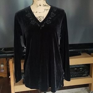 Impressions black blouse